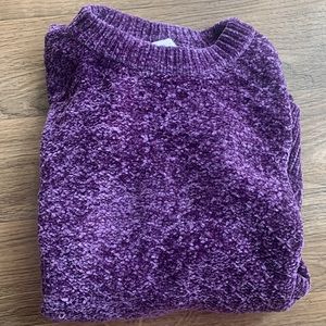 A New Day size small chenille sweater in purple